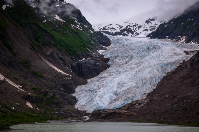 It's a side trip of just over 60 km off the Cassiar Highway to the town of Stewart, B.C. The drive skirts the Coast Mountains and passes the dramatic Bear Glacier, which like so many glaciers is receding with climate change. (Richard McGuire photo)